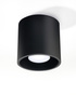 Plafond ORBIS 1 negro + 1x bombilla LED GU-10 4000K Fría 7W 630lm
