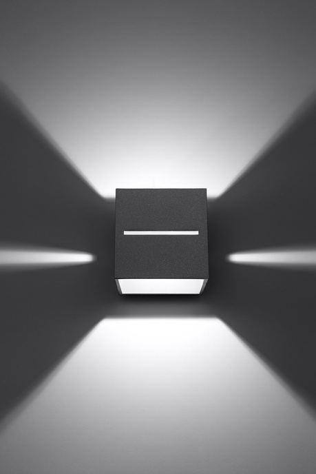 Aplique LOBO gris + 1x bombilla LED G9 4000K Fría 4,5W 530lm