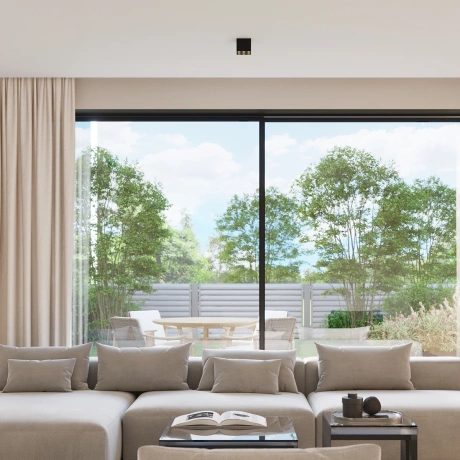 Lámpara de techo OZZY negro LED