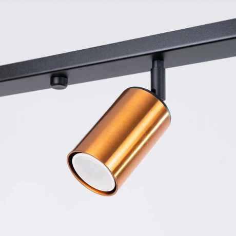 Lámpara de techo WINX 4L negro/cobre