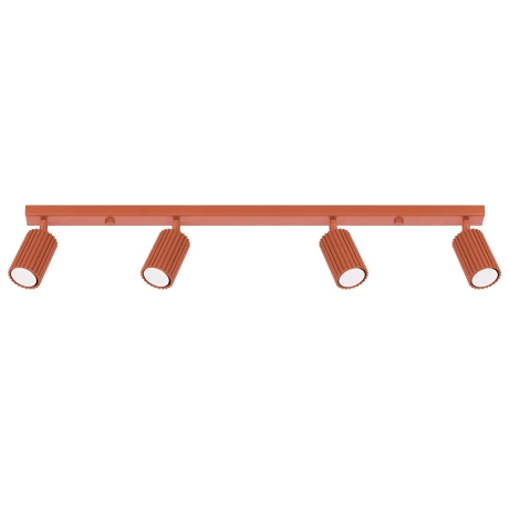 Lámpara de techo KARBON 4L rojo ocre