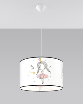 Lámpara colgante PRINCESS 40 + 1x bombilla LED E27 3000K Cálida 7,5W 620lm