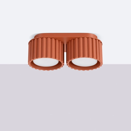 Lámpara de techo AURA 2 rojo ochra Gx53