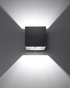 Aplique QUAD 1 negro + 1x bombilla LED G9 3000K Cálida 4,5W 510lm