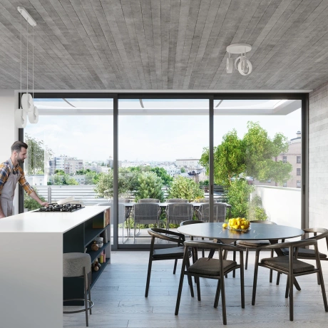 Lámpara colgante TITRAN 3 biała