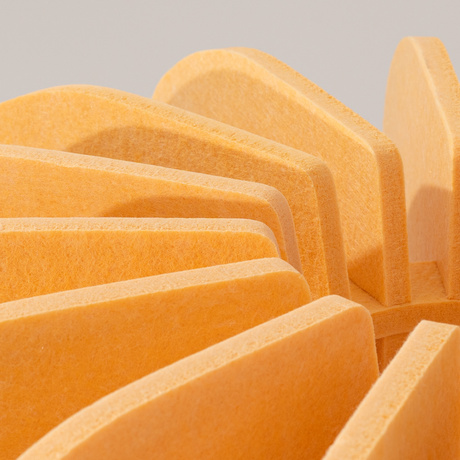 Lámpara de pie MULA 45 amarilla