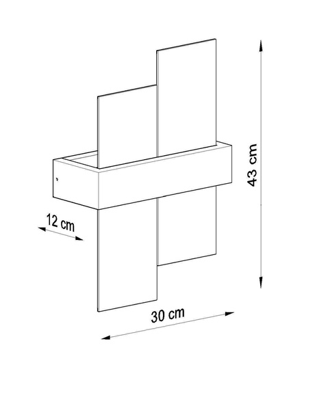 Lámpara de pared FENIKS 1 madera natural + 1x bombilla LED E27 3000K cálida 7,5W 620lm