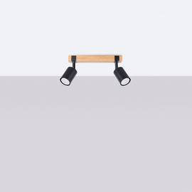 Lámpara de techo FAGER 2 negra