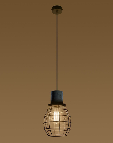 Lámpara colgante LUGO + 1x bombilla LED E27 4000K Fría 7,5W 650lm