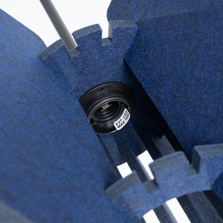 Lámpara colgante MULA 45 azul marino