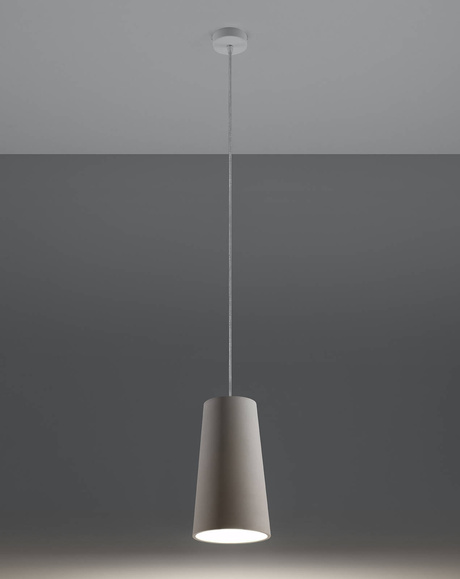 GULCAN lámpara colgante de cerámica blanca + 1x bombilla LED E27 3000K Cálida 7,5W 620lm