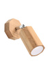 Aplique ZEKE roble + 1x bombilla LED GU-10 4000K Fría 7W 630lm