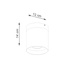 Plafón RIF blanco + 1x bombilla LED GU-10 4000K Frío 7W 530lm