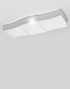 Plafond SQUARE 3 blanco + 6x bombilla LED E27 4000K Fría 7,5W 650lm