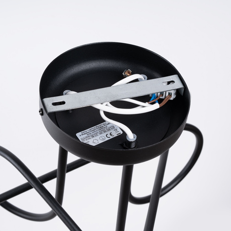 SUPEŁ 3 lámpara de araña negra = 3X E27 bombilla LED 3000K 7W 760lm