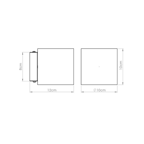 Aplique ORBIS hormigón beige