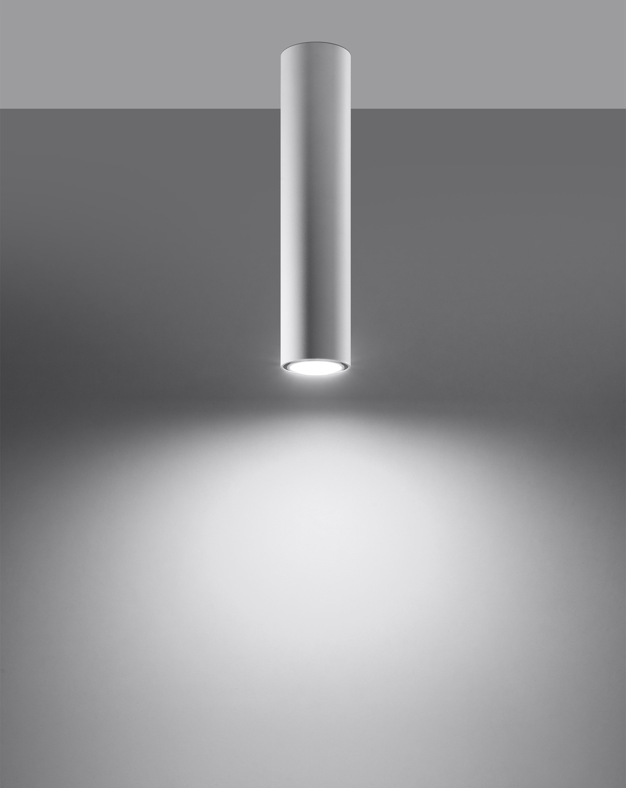 Plafond LAGOS 40 blanco + 1x bombilla LED GU-10 3000K Cálida 7W 620lm