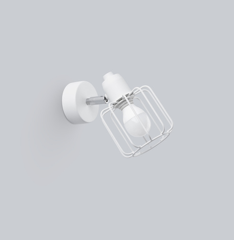 Aplique BELUCI 1 blanco + 1x bombilla LED E14 4000K Fría 7,5W 680lm