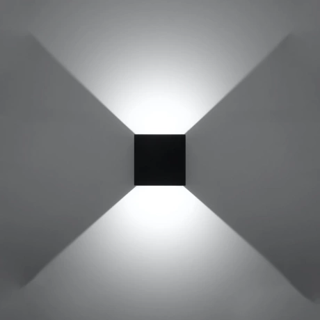 Aplique LUCA negro LED IP54