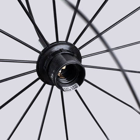 Lámpara colgante SKAAR negra