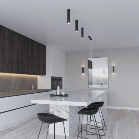 Lámpara colgante LAGOS 3P negra