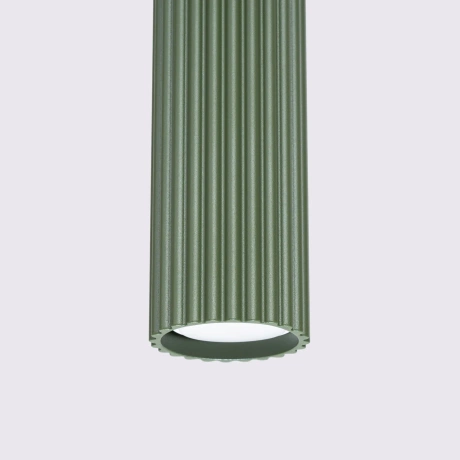 Lámpara colgante KARBON 1 verde oliva