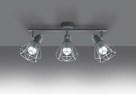 Plafond ARTEMIS 3 blanco + 3x bombilla LED E14 3000K Cálido 7,5W 620lm