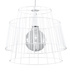 GATE lámpara colgante blanco + 1x bombilla LED E27 4000K Fría 7,5W 650lm