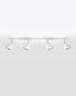 Plafond OCULARE 4L blanco + 4x Bombilla LED GU-10 3000K Cálida 7W 620lm
