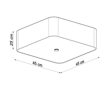 Plafond LOKKO 45 blanco + 5x bombilla LED E27 4000K Fría 7,5W 650lm