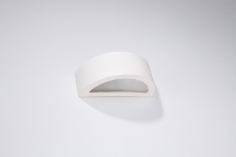 Aplique de cerámica ATENA 20 blanco + 1x bombilla LED E27 4000K Fría 7,5W 650lm