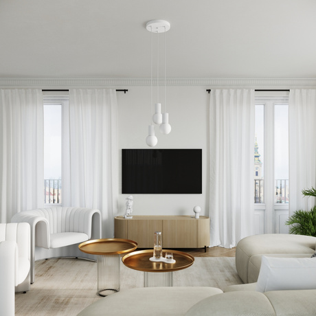 Lámpara colgante HALO 1 blanca