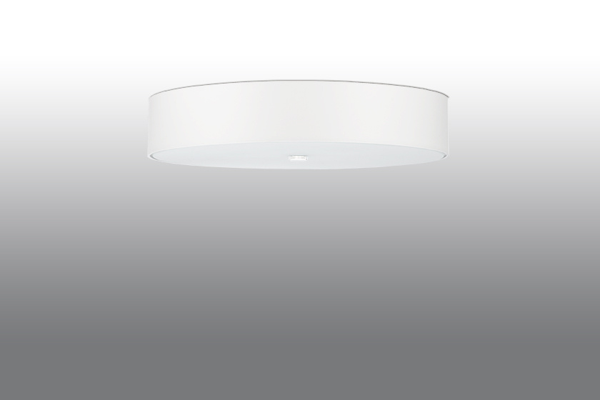 Plafond SKALA 70 blanco + 6x Bombilla LED E27 4000K Fría 7,5W 650lm