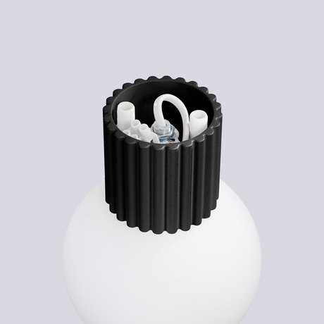 Aplique HALO negro IP44