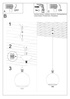 BALL lámpara colgante grafito + 1x bombilla LED E27 4000K Fría 7,5W 650lm
