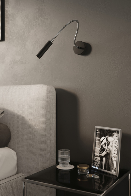 Aplique AXIL negro + 1x bombilla LED G9 4000K Fría 4,5W 530lm