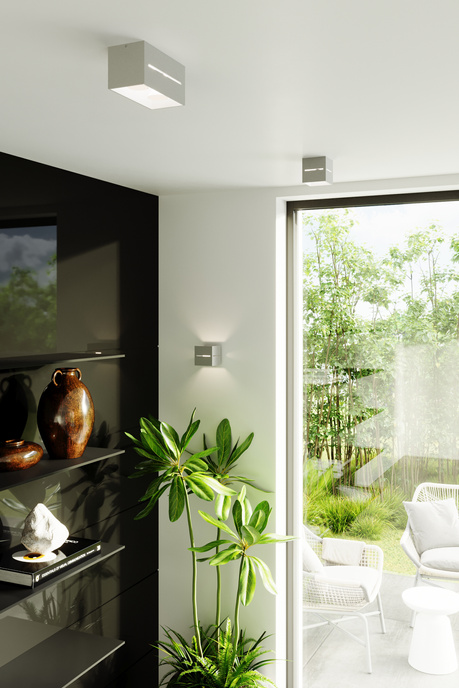 Aplique LOBO MAXI gris + 2x bombilla LED G9 3000K Warm 4.5W 510lm