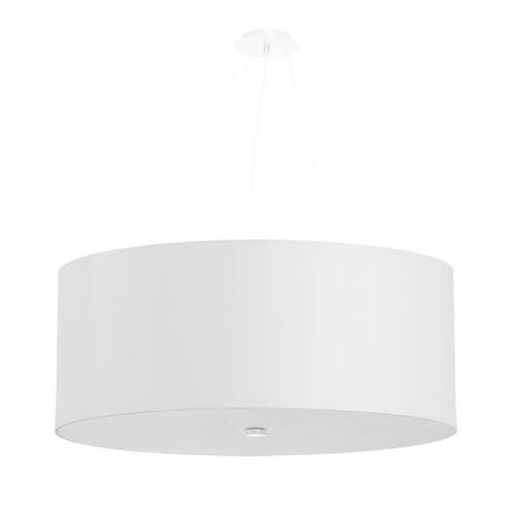 Lámpara OTTO 70 blanca + 6 bombillas LED E27 3000K Cálida 7,5W 620lm