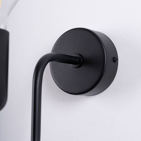 Aplique VECTOR negro + 1X bombilla LED E27 3000K 7W 760lm