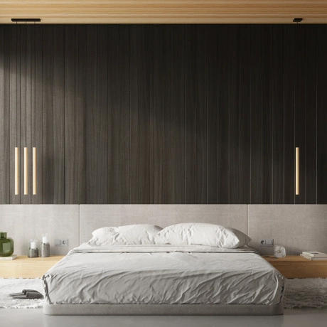 Lámpara colgante PASTELO 5L madera