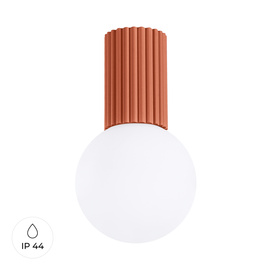 Lámpara de techo HALO rojo ocra IP44