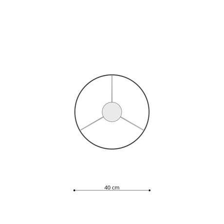 CAT 40 lámpara colgante + 1x bombilla LED E27 3000K Warm 7.5W 620lm