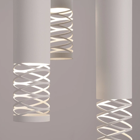 Lámpara colgante LAMI 3P blanca