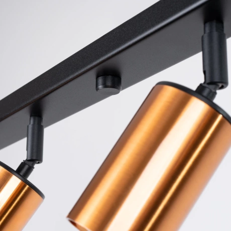 Lámpara de techo WINX 6L negro/cobre