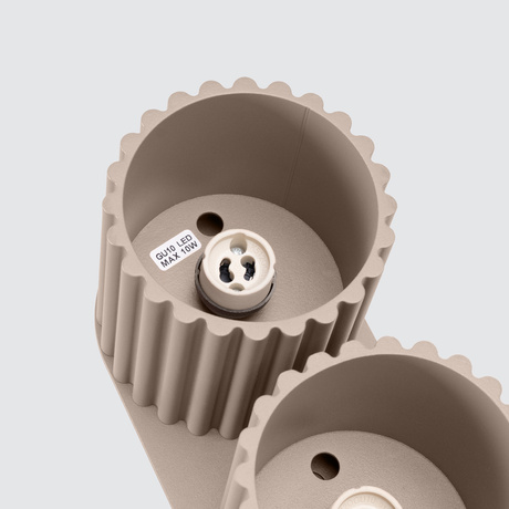 Lámpara de techo AURA 2 taupe GU10