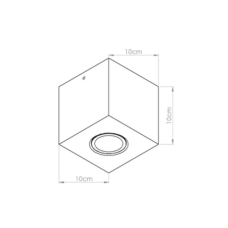 Lámpara de techo QUAD hormigón verde oliva