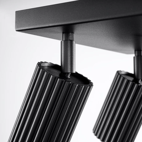 Lámpara de techo KARBON 4 negra