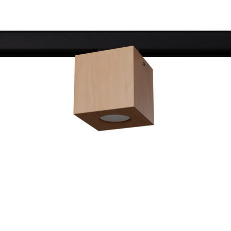 Plafond QUAD madera natural GU10 4000K 7W 530lm #B