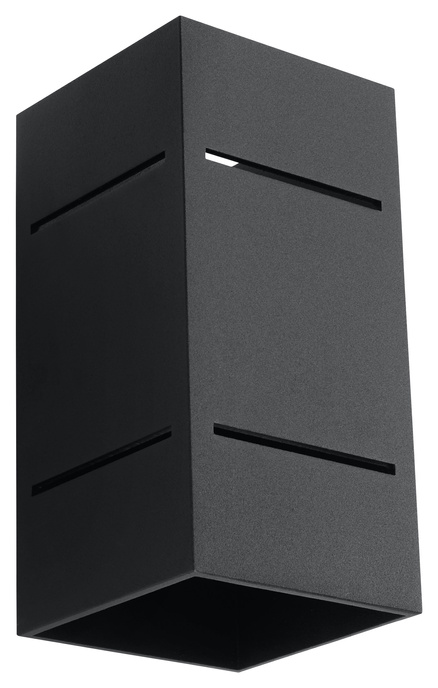 Aplique BLOCCO negro + 1x bombilla LED G9 4000K Fría 4,5W 530lm