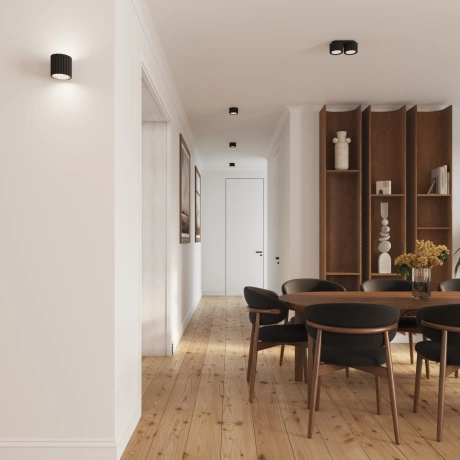 Lámpara de techo AURA 2 negra Gx53